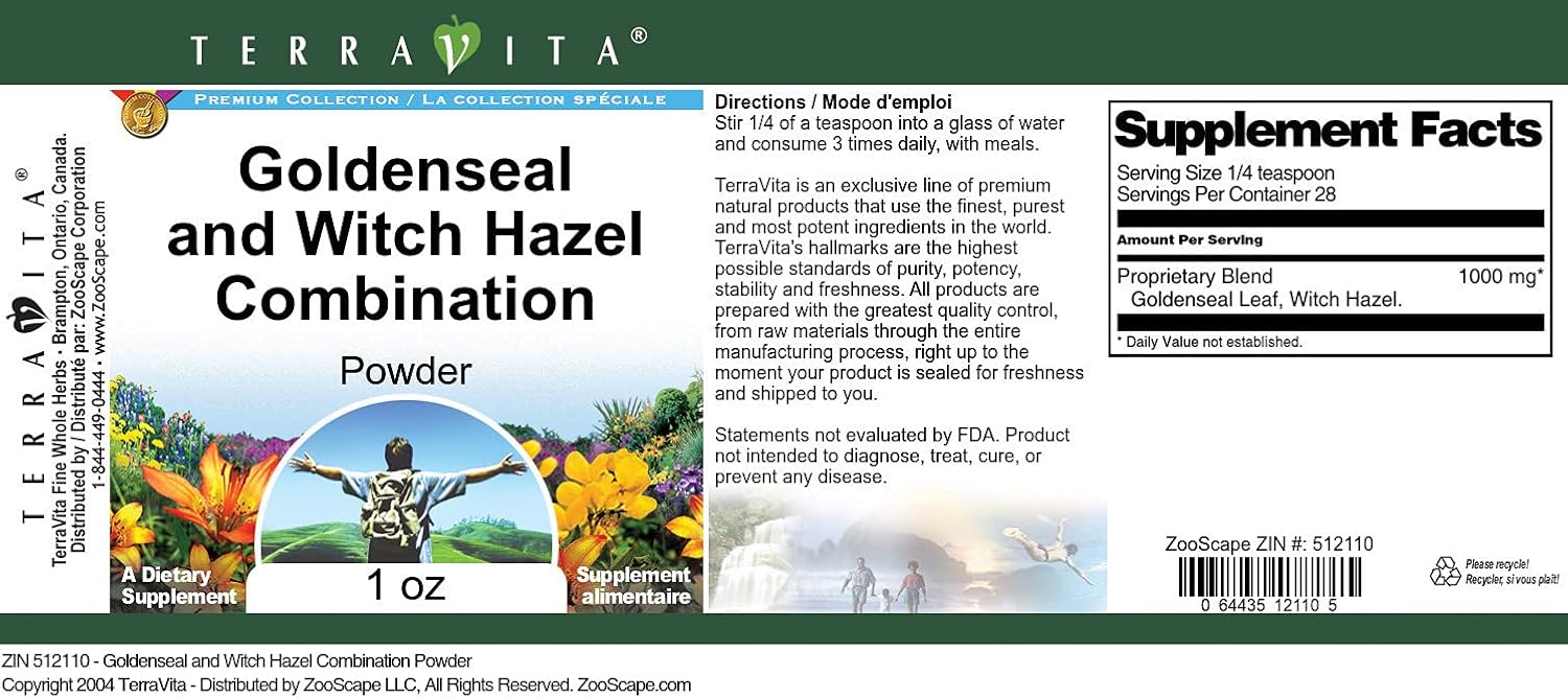 Goldenseal and Witch Hazel Combination Powder (1 oz, ZIN: 512110) - 3 Pack
