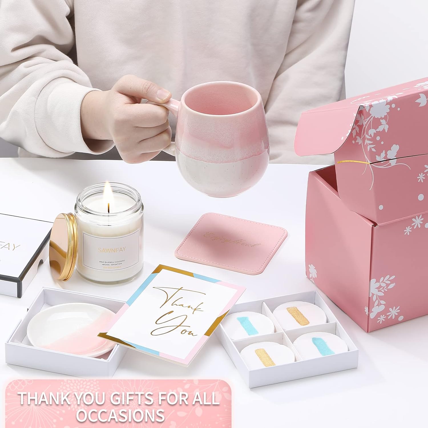 Unique Thank You Gift Basket for Women - Perfect for Coworkers, Teachers, Mom. Ideal Gifts for Mothers Day. - Image 5