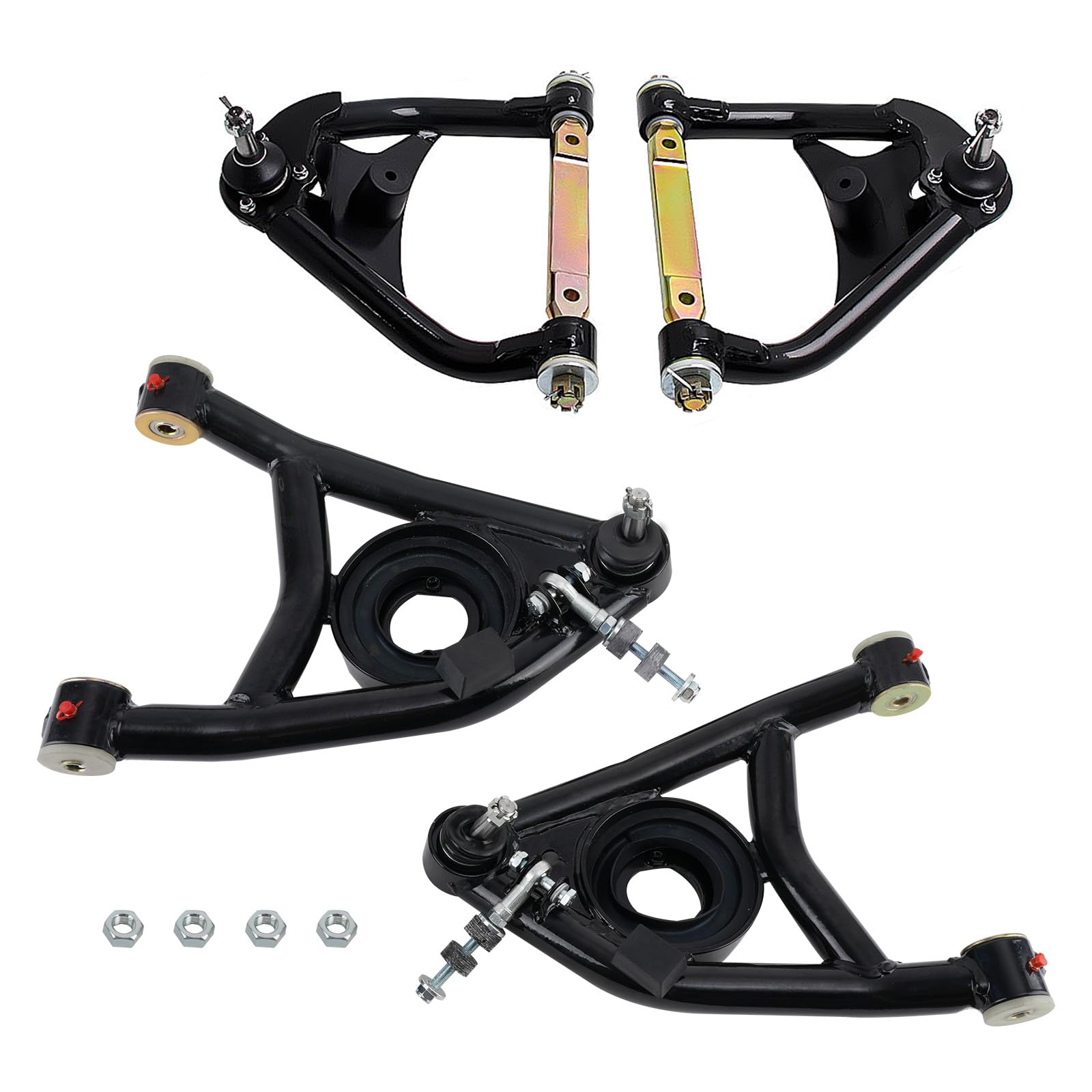 maXpeedingrods Wzmocnione wahacze rurowe (górne i dolne) do Chevroleta Malibu 1964–1972