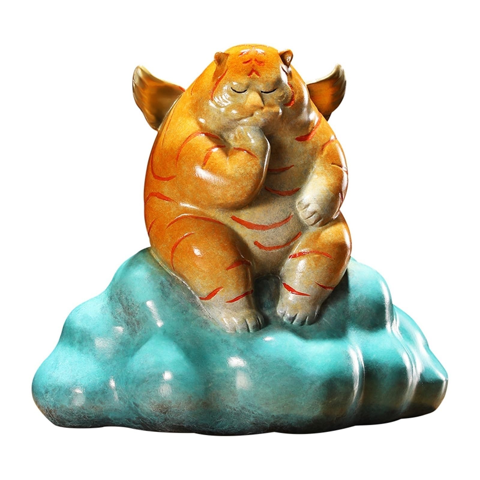 GLETSF Brass Decor All-bronze Horse Twelve Zodiac Bronze Monkey Handmade Statue Handicrafts Home Entrance Tabletop Chinese Tableware Statues For Home Decor,