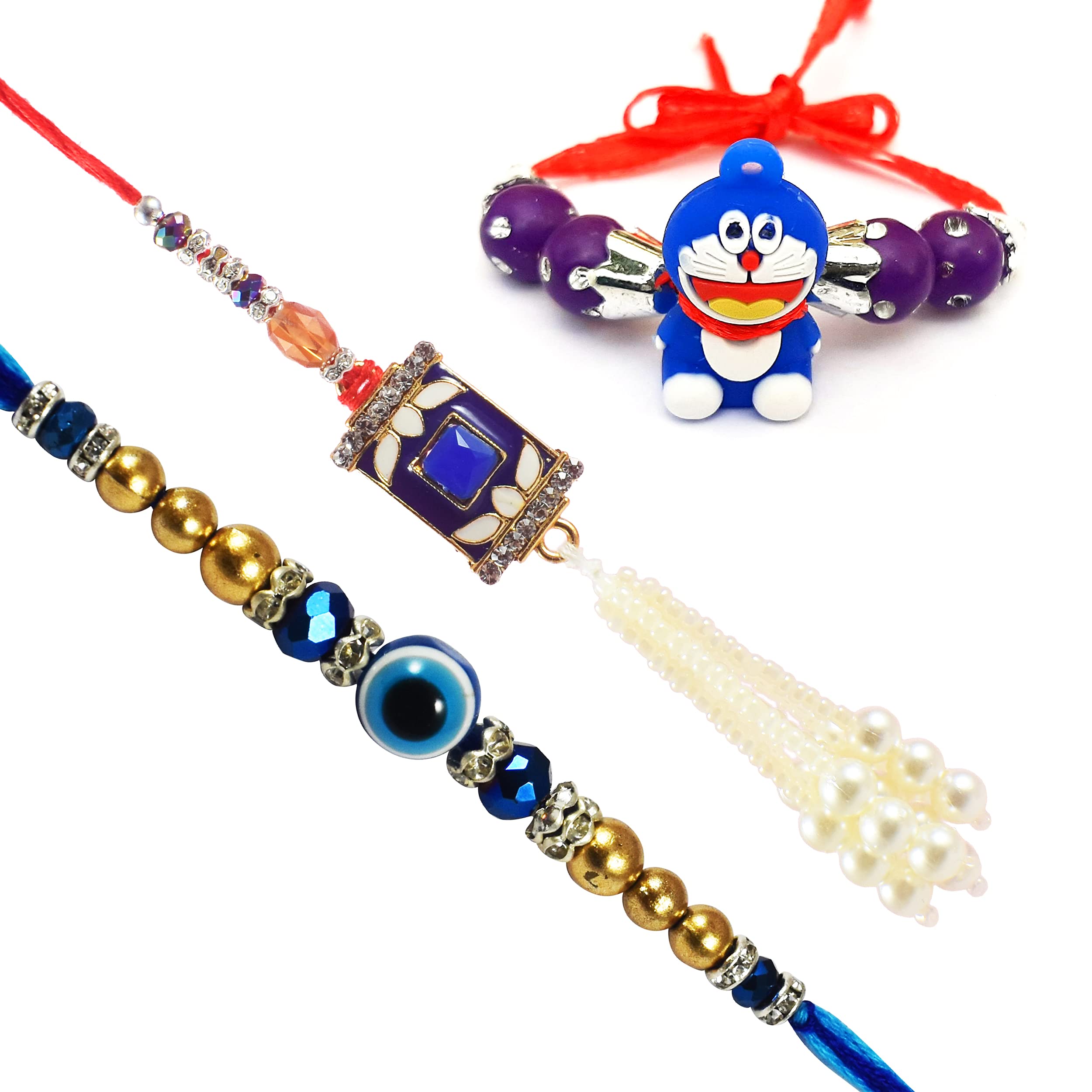 Urvi Creations 1 Pcs Couple Pair Bhaiya Bhabhi Rakhi With Kids Rakhi For Brother Bhaiya Bhai Rakhi Wristband Bracelet Rakhi For Brother (B098VX61QK) Amazon Price History, Amazon Price Tracker