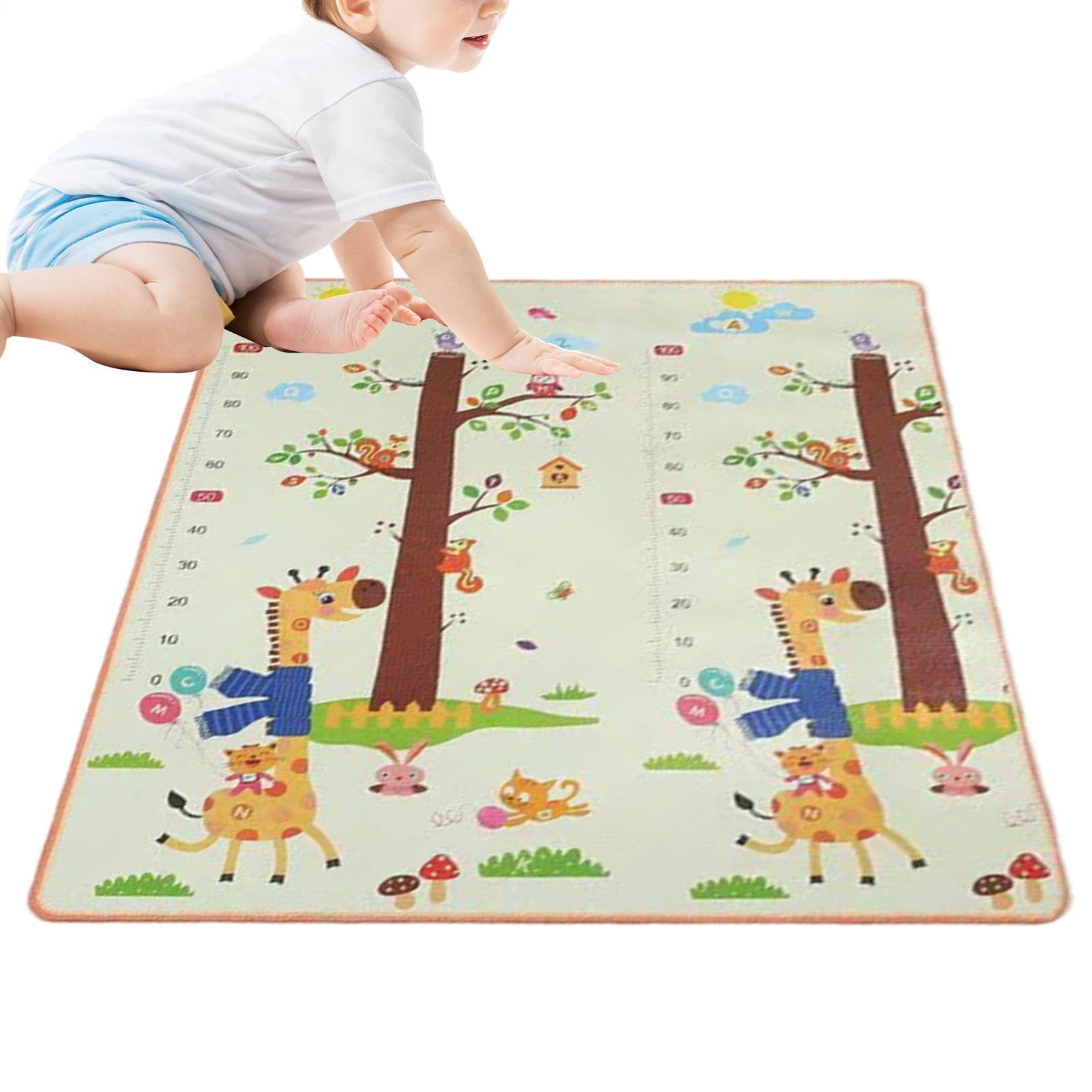 Tapis de d'Activités Tapis de Rampe à Double Face de 200 x 180 Centimètres