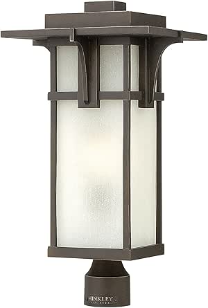 Hinkley Manhattan One Light Large Outdoor Post Top/Pier Mount, Oil Rubbed Bronze