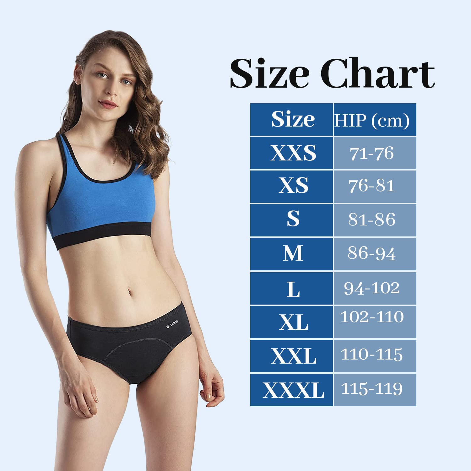 LAVOS Women’s Period Panty Hipster Leak Proof Underwear for Low Flow, Reusable Odor & Stain Free Bamboo Cotton Anti-Bacterial Menstrual Periods Panties for Women & Girls LAVOS Women’s Period Panty Hipster Leak Proof Underwear for Low Flow, Reusable Odor & Stain Free Bamboo Cotton Anti-Bacterial Menstrual Periods Panties for Women & Girls