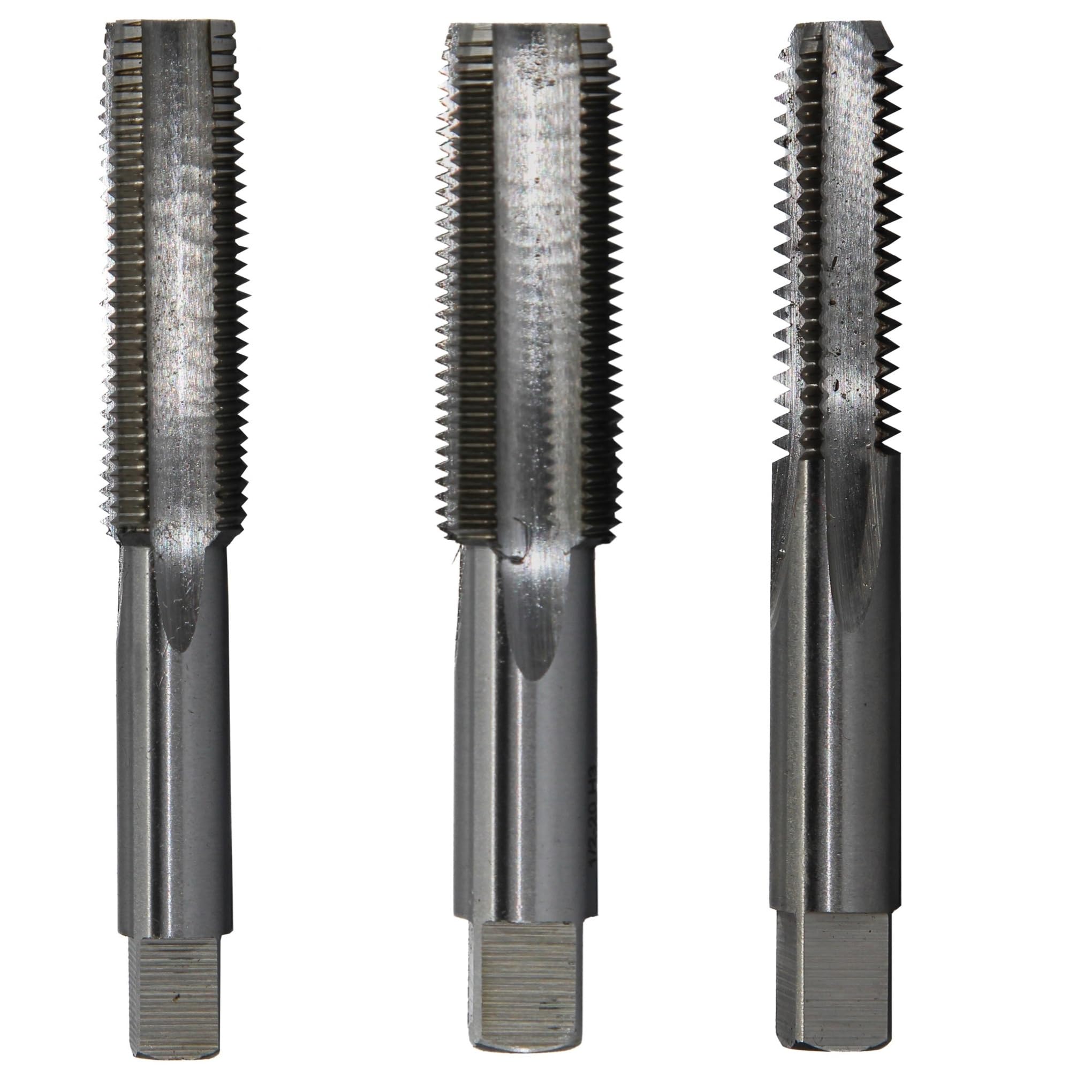 Drill America DWTB1/4-20 DWT Series Qualtech Carbon Steel Hand Threading Tap, Uncoated, Bright Finish, Round with Square End Shank, Bottoming Chamfer, 1/4"-20 UNC — view 29