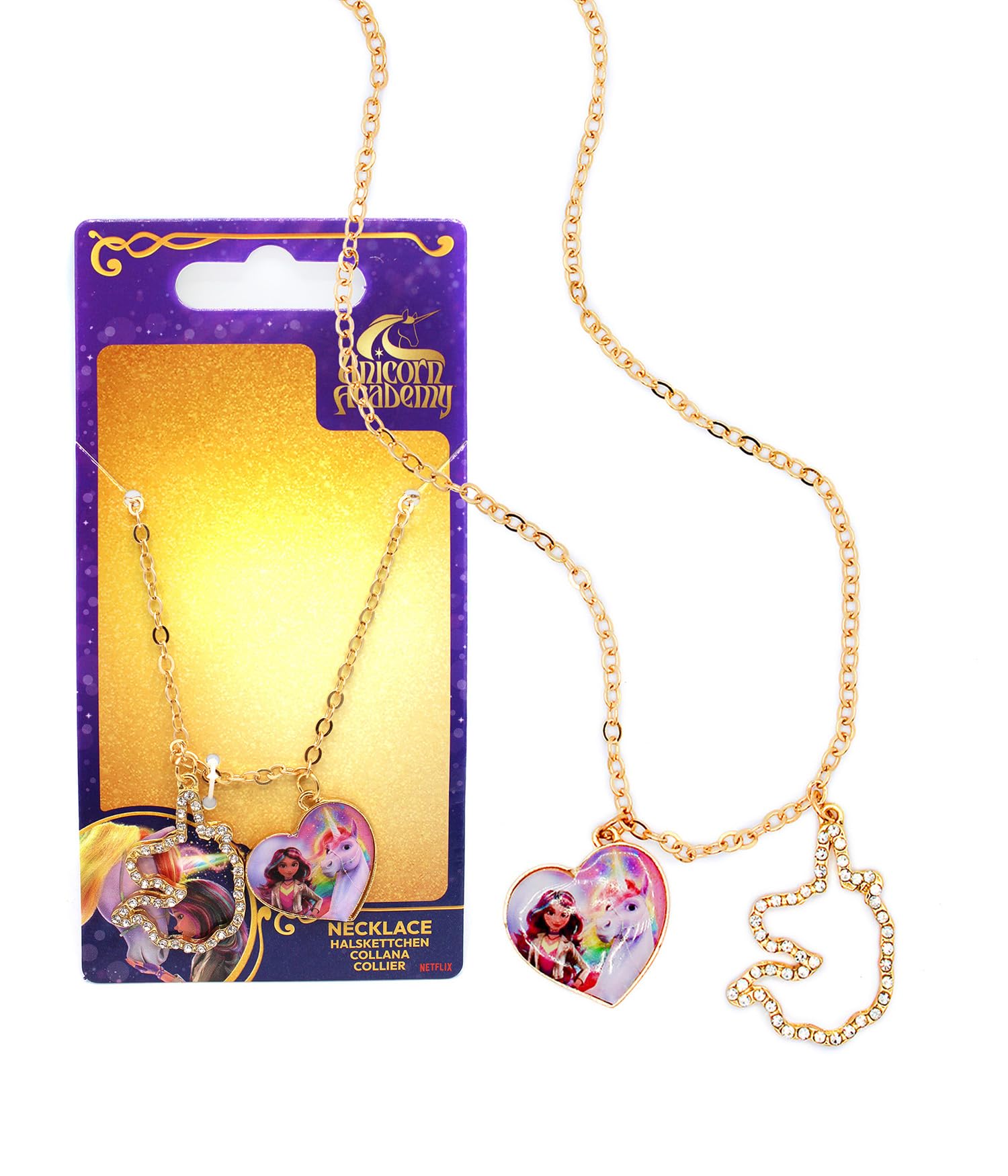 Joy Toy Unicorn Academy Sophia & Wildstar Necklace with 2 Charms
