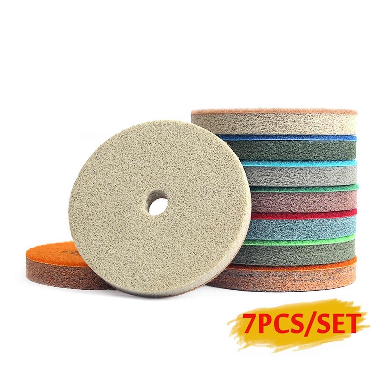 Mola lucidante per smerigliatrice da banco, 4 pollici 7 pezzi/set spugna marmo 100 mm spugne diamantate for lucidatura a umido utilizzando pietra lucida granito