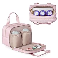 Vista 8 de Fasrom Bolsa portátil para extractor de leche con enfriador compatible con bombas Momcozy Medela y Elvie, funda de transporte portátil para madres