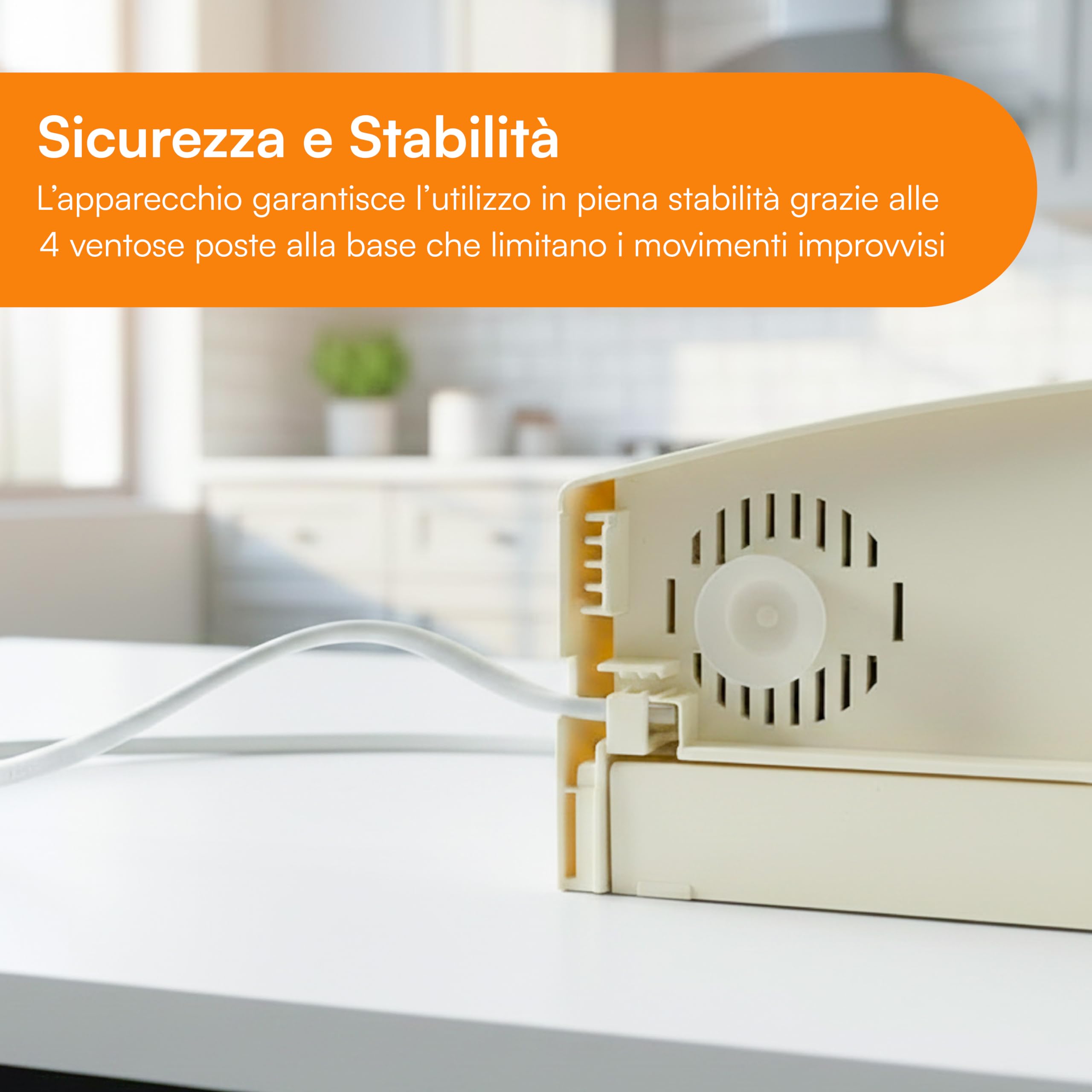 Baroni Home Affettatrice Elettrica Pieghevole con Lama Seghettata Removibile, Spessore Regolabile 0-15 mm, Ventose Antiscivolo, Compatta Richiudibile, per Salumi, Pane, Carne e Verdure