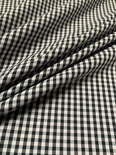 18 pulgada tela de guinga negra por yarda mezcla de poliésteralgodón de 60 pulgadas