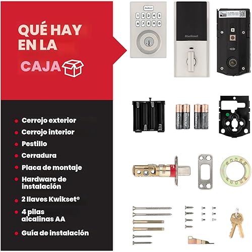 Miniatura 9 de Kwikset HomeConnect 620 Z-Wave - Teclado habilitado de largo alcance con cerradura inteligente, conveniente entrada sin llave, códigos de usuario