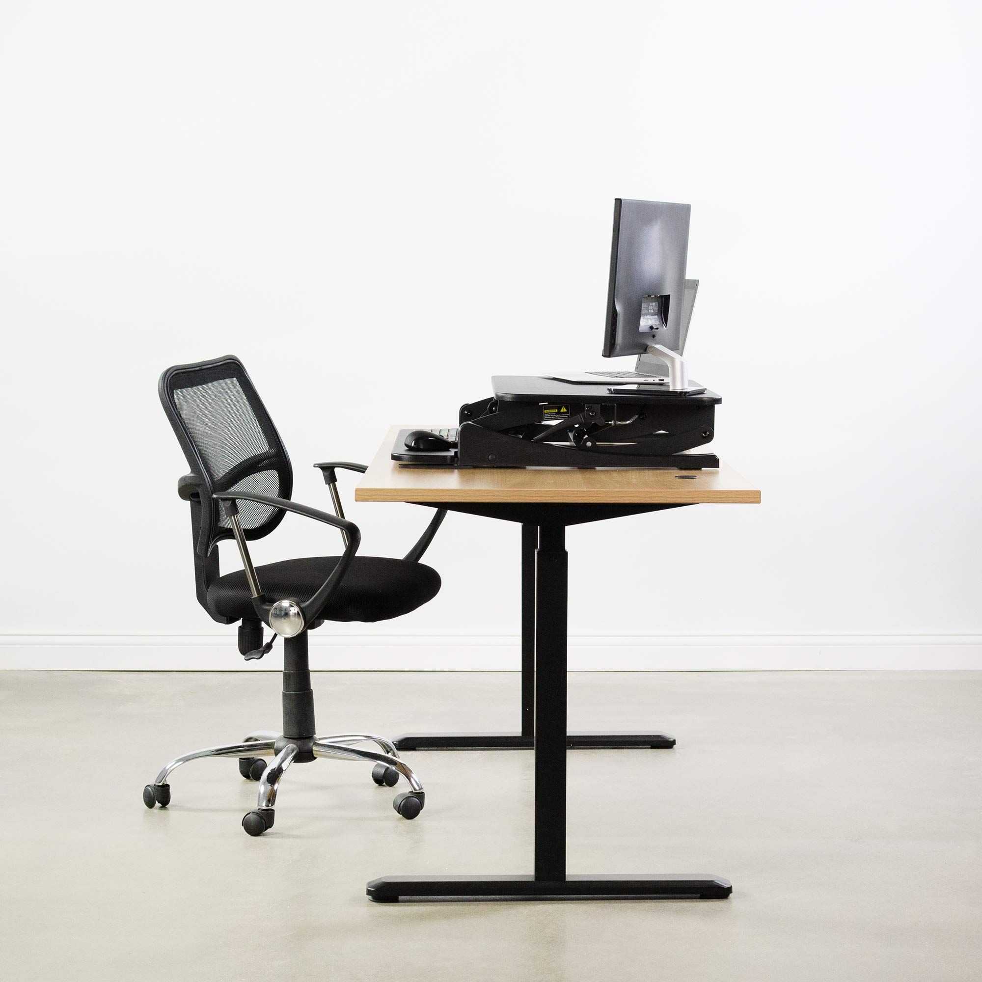 VIVO Height Adjustable 32 inch Stand Up Desk Converter, Quick Sit to