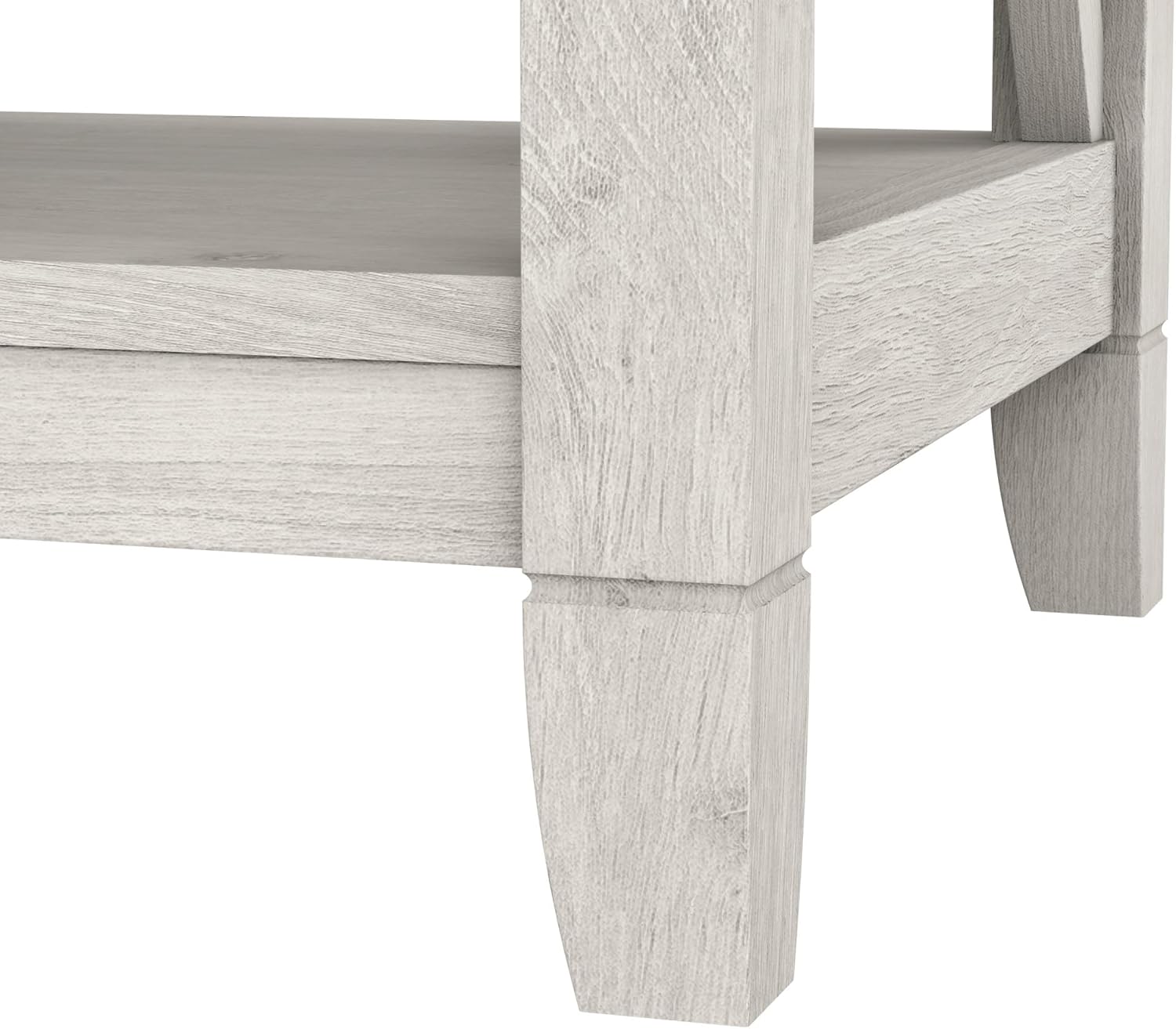 Bush Home Key West Nightstand with Drawer in Linen White Oak