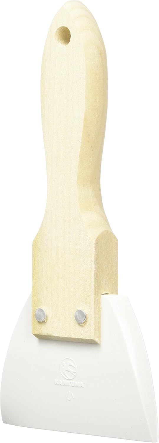 Kanda Kan 086038 Wooden Handle New Silicone Rubber Spatula Large
