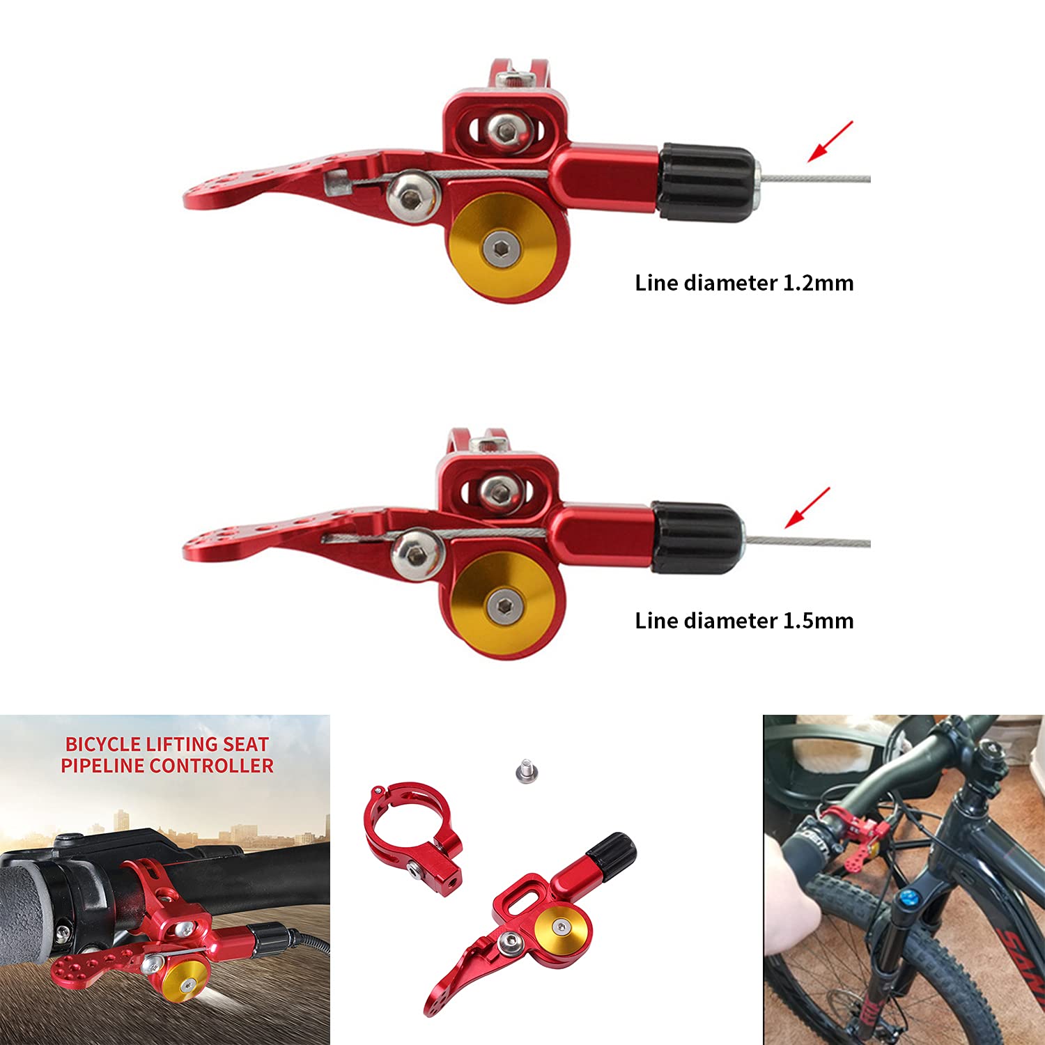 Amazon | 調節可能マウンテンバイク シートポスト ドロッパー リモート