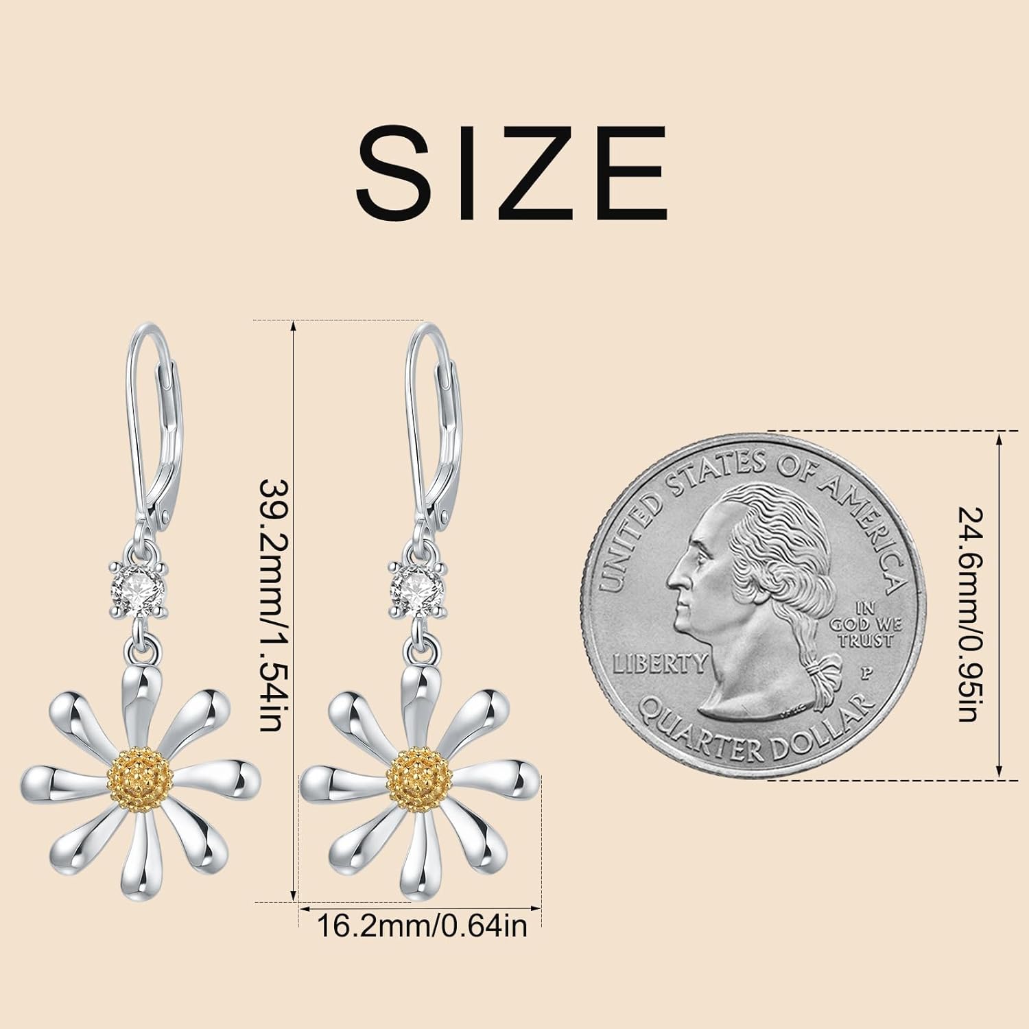 Scottish Thistle/Daisy Earrings Jewelry Sterling Silver Purple Thistle Flower Dangle Earrings Gifts for Women - Image 5