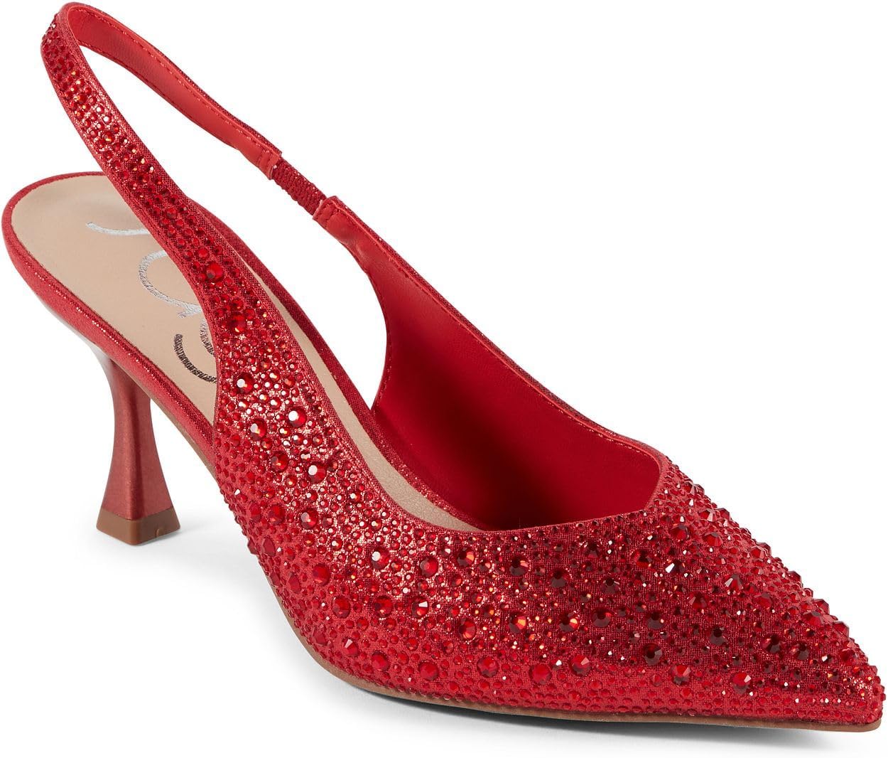 Sugar Women’s Slingback Kitten Heels – Pointed Toe Dress Shoes with Pearl or Bow Detail, Low Heels for Parties, Weddings, or Evening Wear