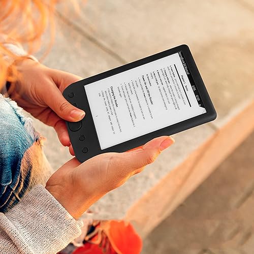 Miniatura 2 de Ereader, 6In 800x600 Tableta de Lectura Hd Tinta Pantalla E Lector 8Gb 512Mb Abs Ebook Reader con Funda Protectora Película para Lectura, Soporte de