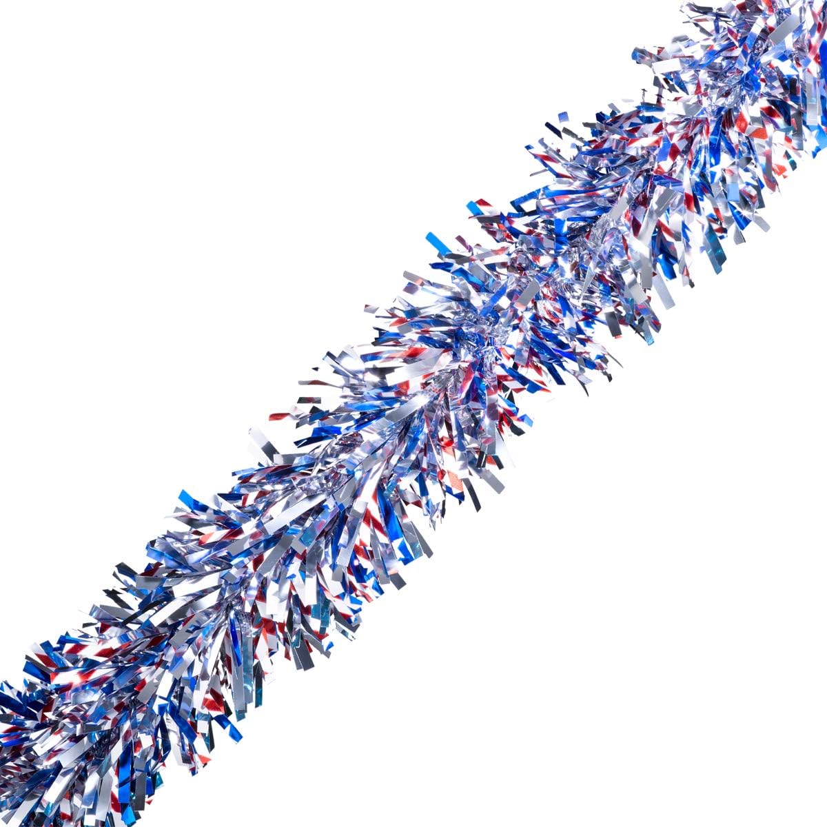 TCDesignerProducts Green Metallic Twist Garland - 4" x 25' roll, Parade Float Decorations for Trailer Or Golf Cart, Metallic Tinsel Garland, Christmas Garland Décor for Home and Party