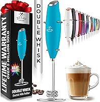 Vista 179 de Zulay Kitchen - Batidor eléctrico de mano para café, lattes, capuchinos, matcha y chocolate caliente, mezclador portátil para bebidas, accesorio