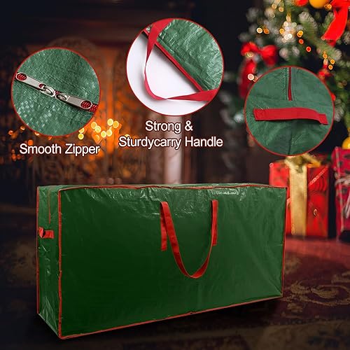 Miniatura 3 de Bolsa de almacenamiento para árbol de Navidad, paquete de 2 bolsas de almacenamiento para árbol de Navidad que se adapta a árboles desmontados de