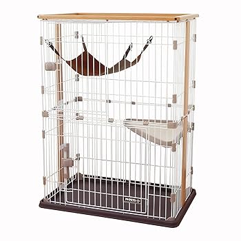 大型キャットケージ ボンビアルコン (Bonbi) ウッドワンサークル2段タイプ Amazon | ボンビアルコン (Bonbi) ウッドワンサークルキャット