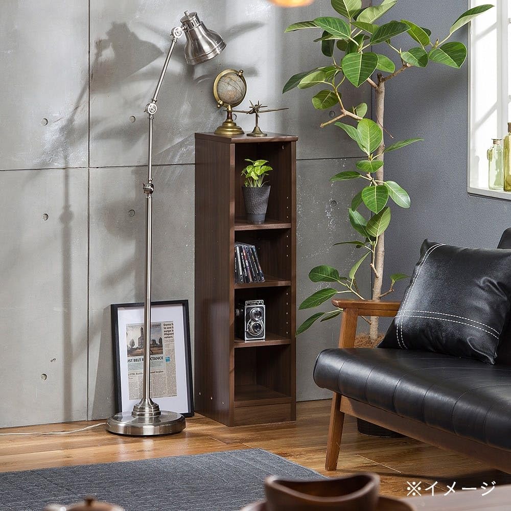 Amazon｜カインズ(CAINZ) 書棚 ブラウン 幅24.5cm 奥行30.5cm 高さ94cm