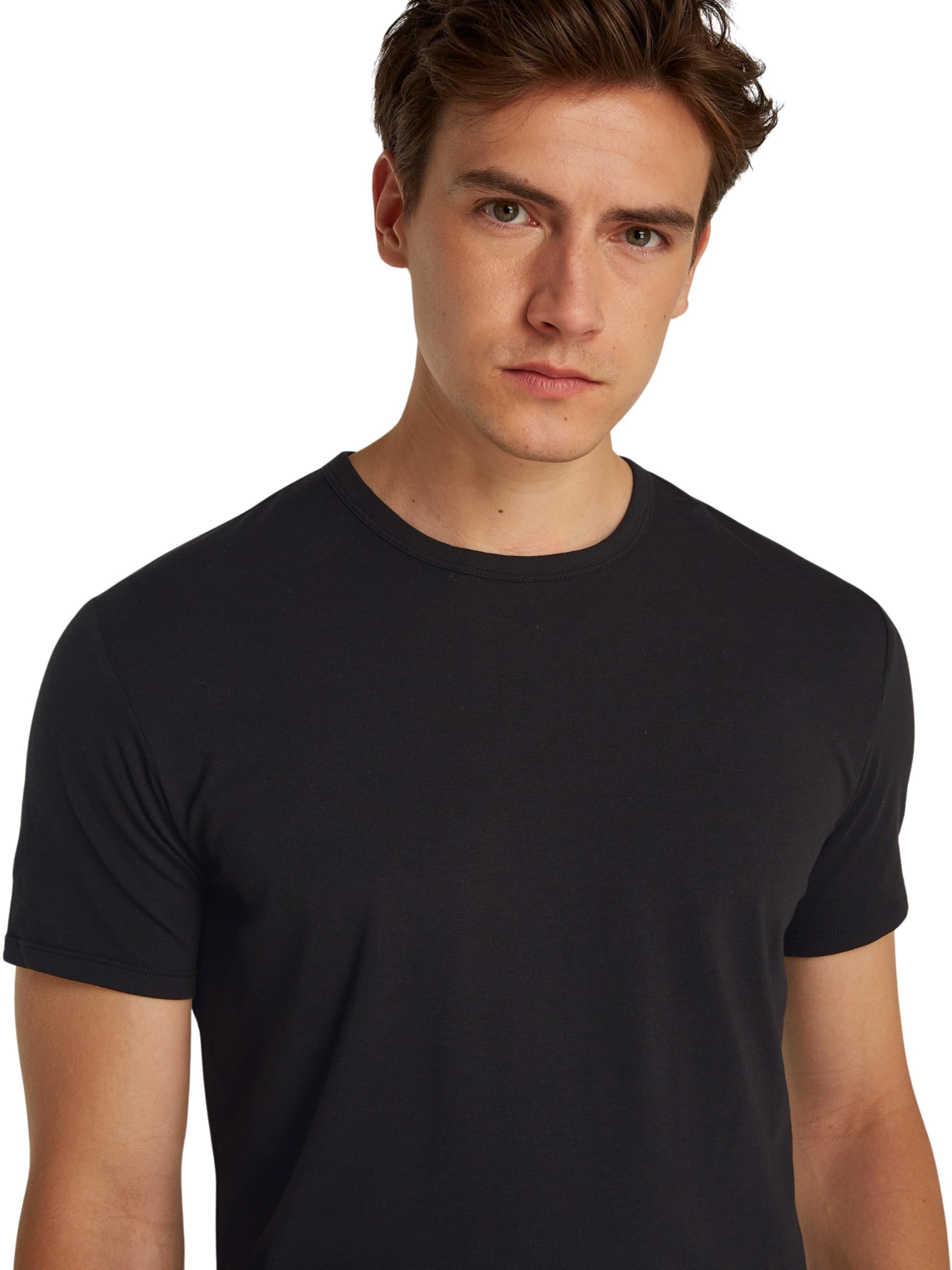 Calvin Klein T-Shirt Manches Courtes Lot de 3 Homme Crew Neck Basic