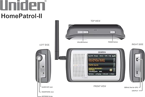 Miniatura 2 de Uniden HomePatrol II escáner con pantalla táctil digital APCO P25 fase 1 y 2
