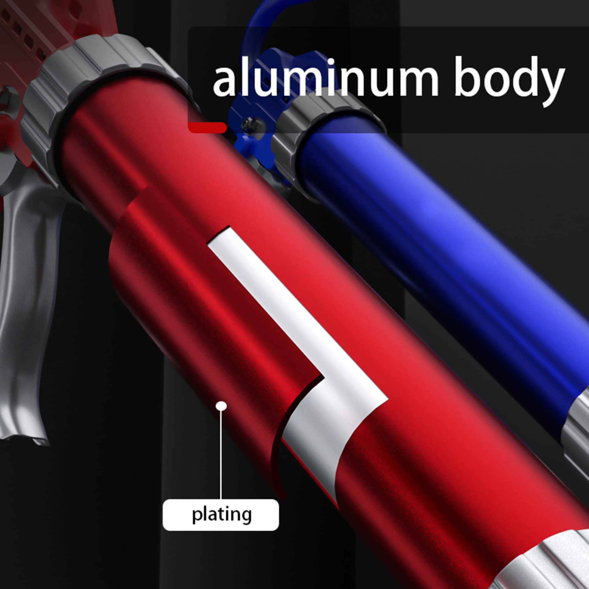 Instrukcja obsługi Bulk Cartridge Pistolet uszczelniający Profesjonalny pistolet do kleju do szkła do napełniania drzwi i okien Narzędzie zestaw z dyszą i osłoną przeciwpyłową czerwony 15 cali