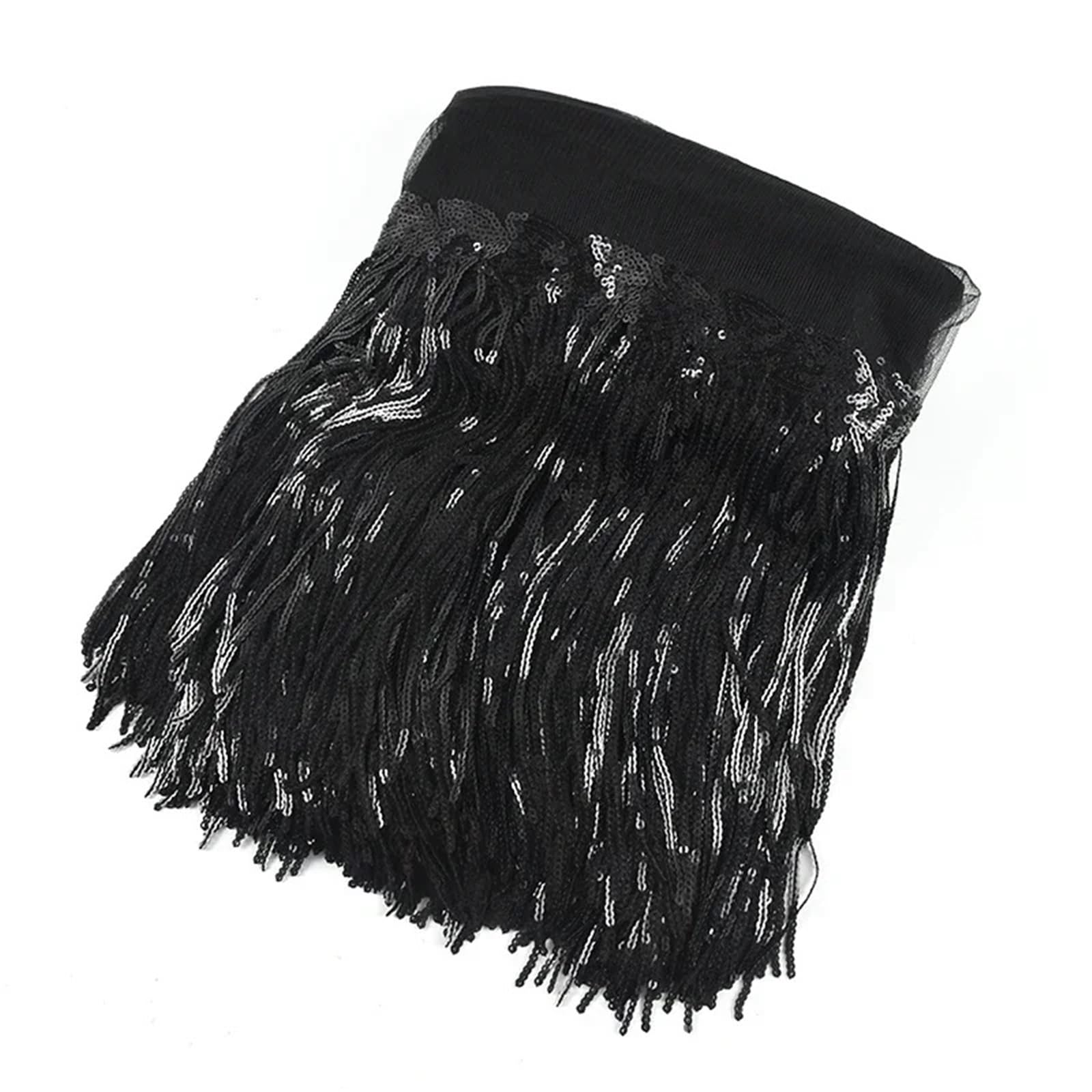 Tassel Fringe Trim 18cm Sequin Fringe Trim Tassel Glitter Lace Fringes For Dance Clothes Dresses Decorative DIY Sewing Accessories(Color4,1Yard)