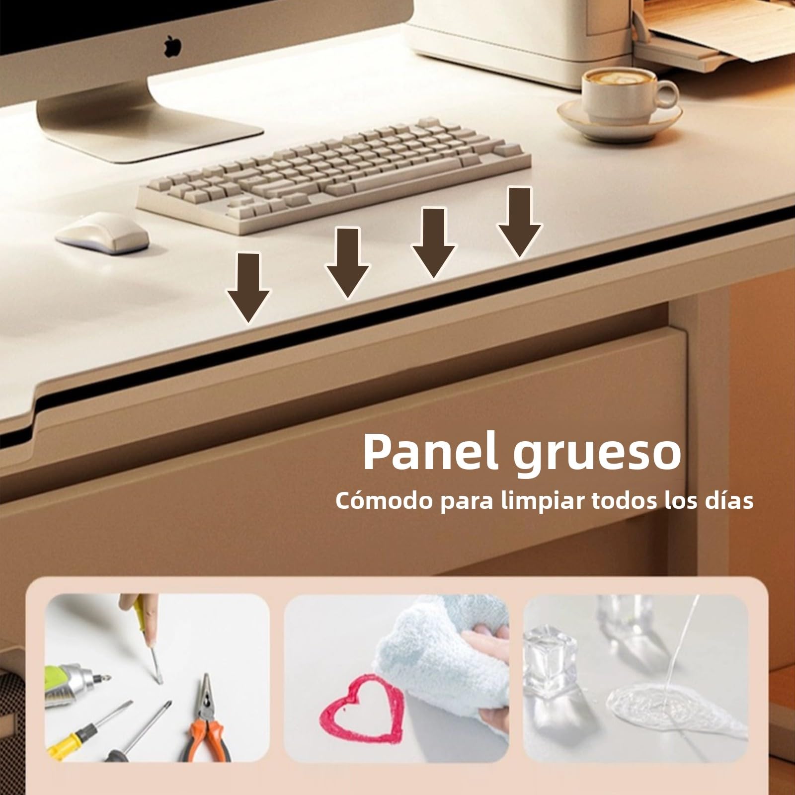 Escritorio Gaming Mesa Computador Estudio Estudiantes Arte Estilo Moderno Sencillo Mesas PC Madera para Hogar, Oficina