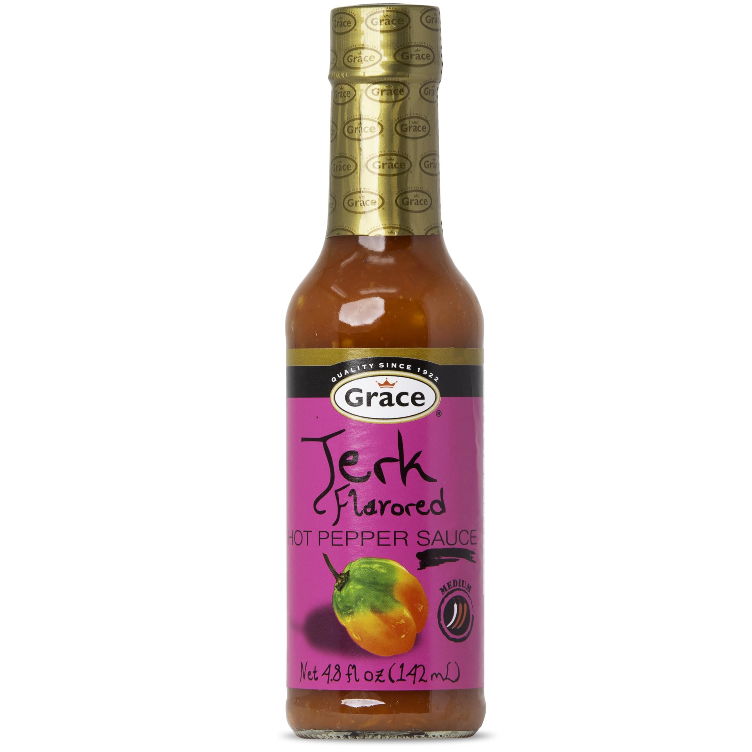 Grace Jerk Flavored Hot Pepper Sauce 4.8 fl oz