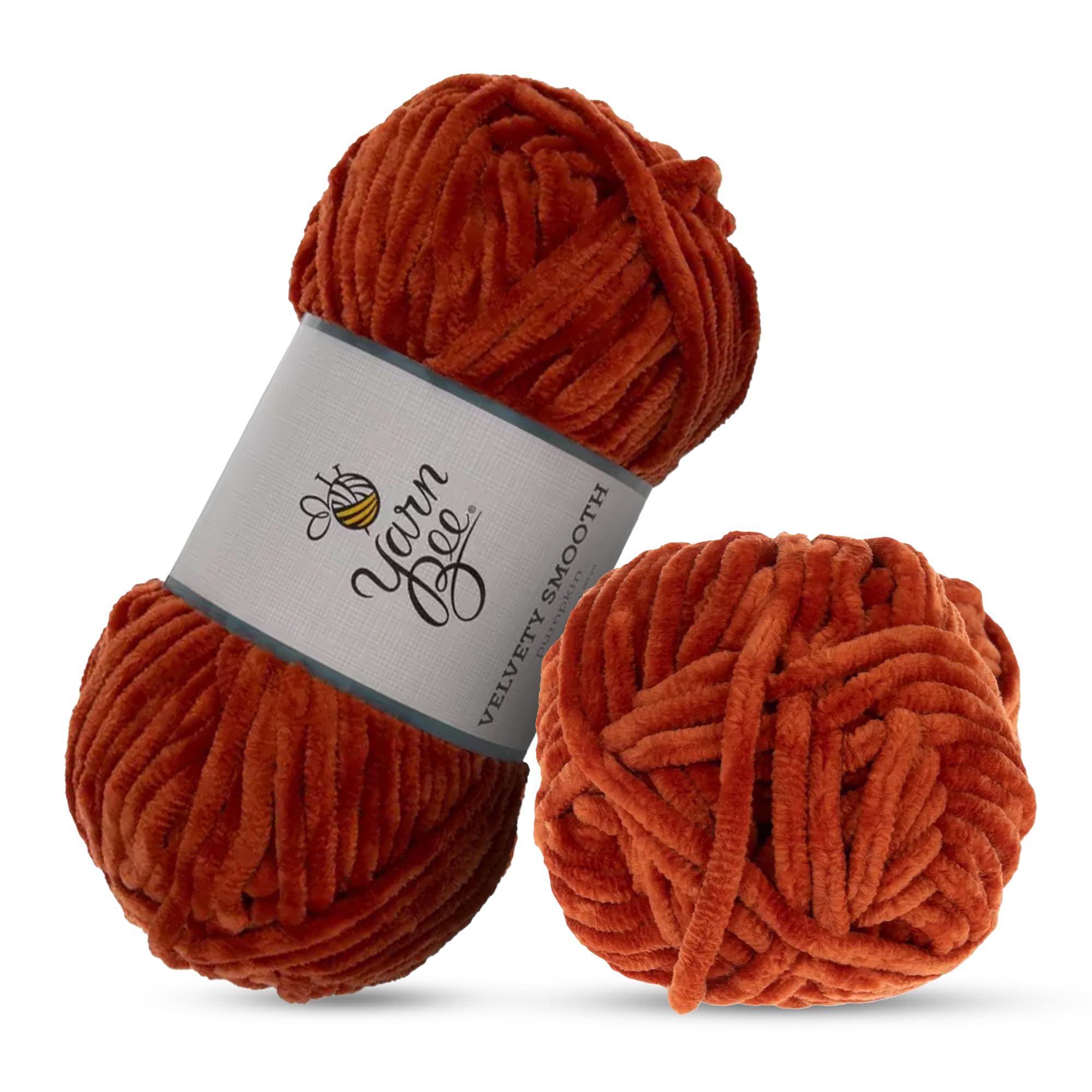 Yarn Bee Bulky Yarn for Crocheting & Knitting – Soft Yarn Skein – 80 Yards of 100% Polyester Yarn for Crocheting Blankets, Hats, & More – DIY Handcrafting Accessories