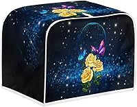 Vista 30 de Coldinair Cubierta para tostadora de dos rebanadas con estampado de aguacate, cubierta de electrodomésticos pequeños con diseño de frutas