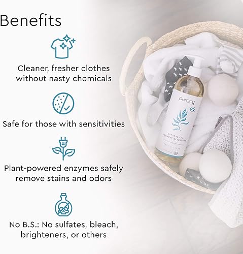 Miniatura 71 de Puracy Detergente para ropa – Detergente líquido alimentado por enzimas, detergente natural para ropa visto en TikTok, no tóxico