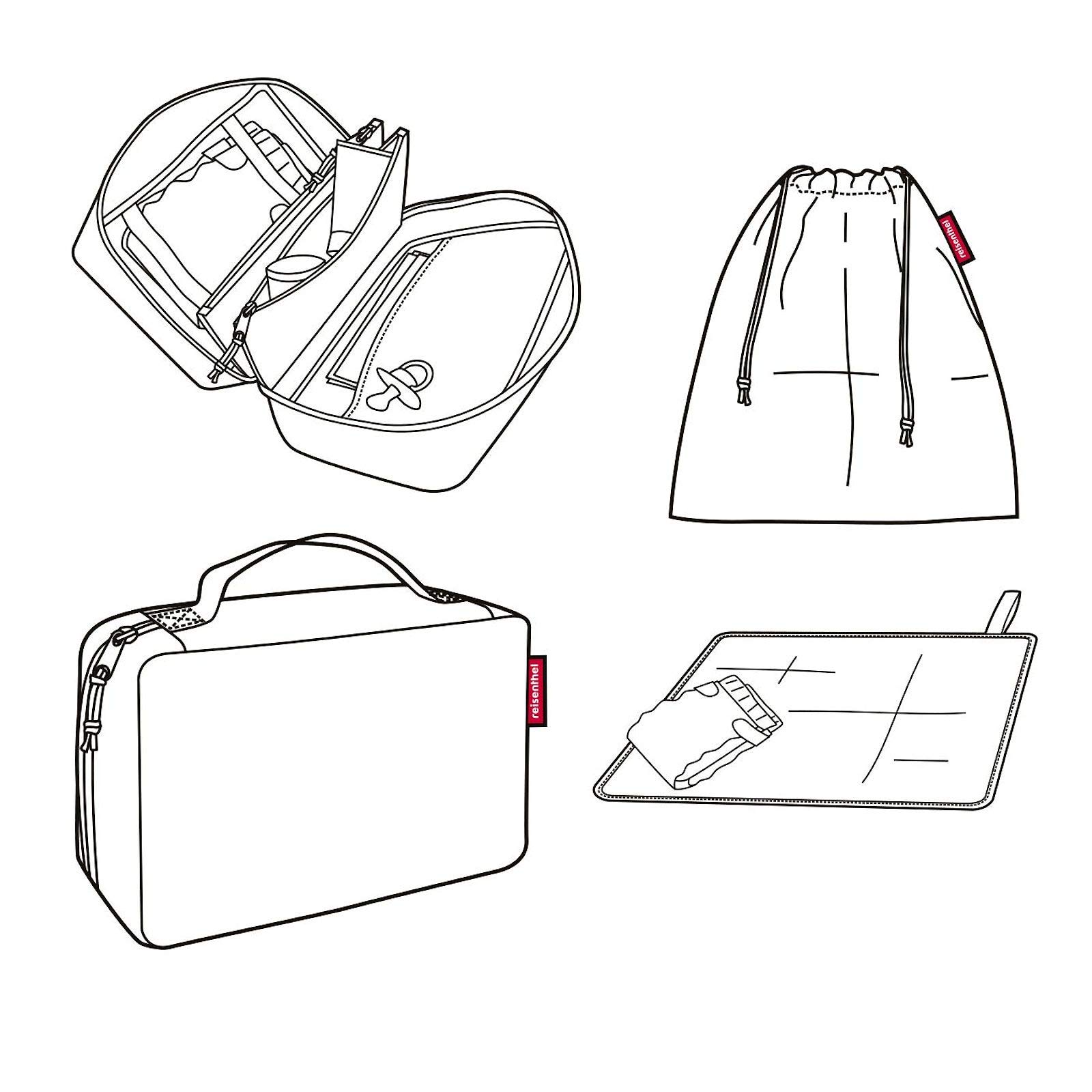 reisenthel babycase Windeltasche 24 x 15,5 x 10 cm/3 l / Polyester twist silver