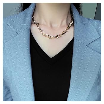 ゴールドオーバルリンク3連ネックレス ゴールドオーバルリンク3連ネックレス