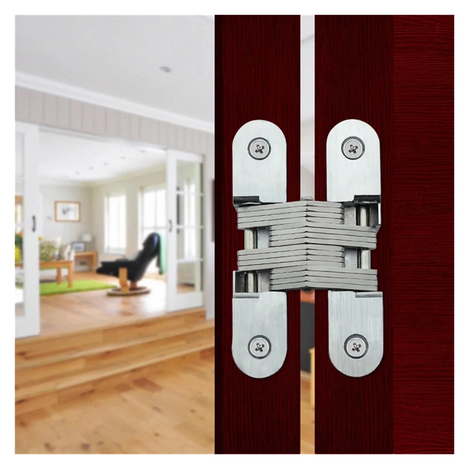 Zawias Szafki 180° z Wkrętami 2Szt(16 X 70mm)