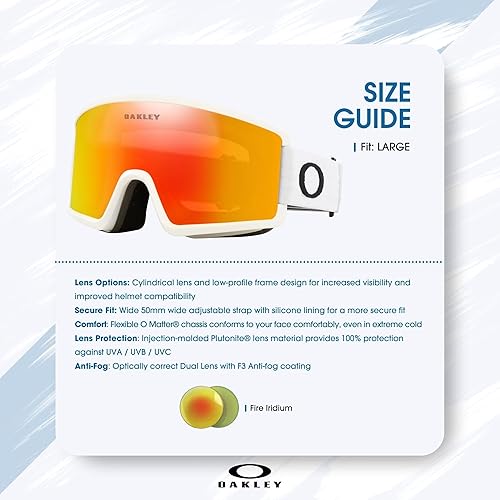 Miniatura 61 de OAKLEY Target Line MEDIUM/LARGE Ski Goggles For Men For Women OO7120, OO7121 +BUNDLE with ACCESSORY EYEWEAR KIT
