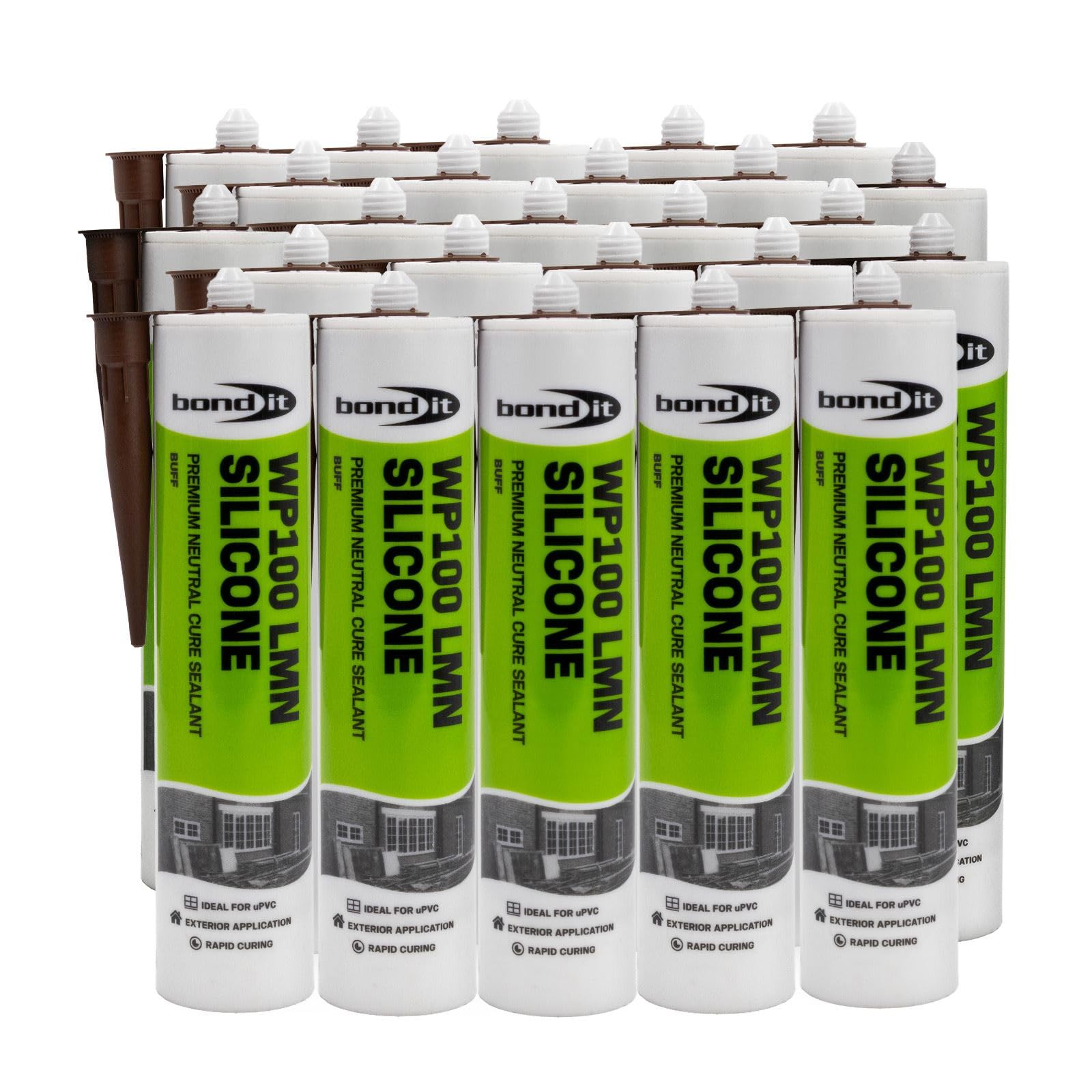 Bond-It WP100 Neutral Silicone Sealant (25 Pack) - Buff