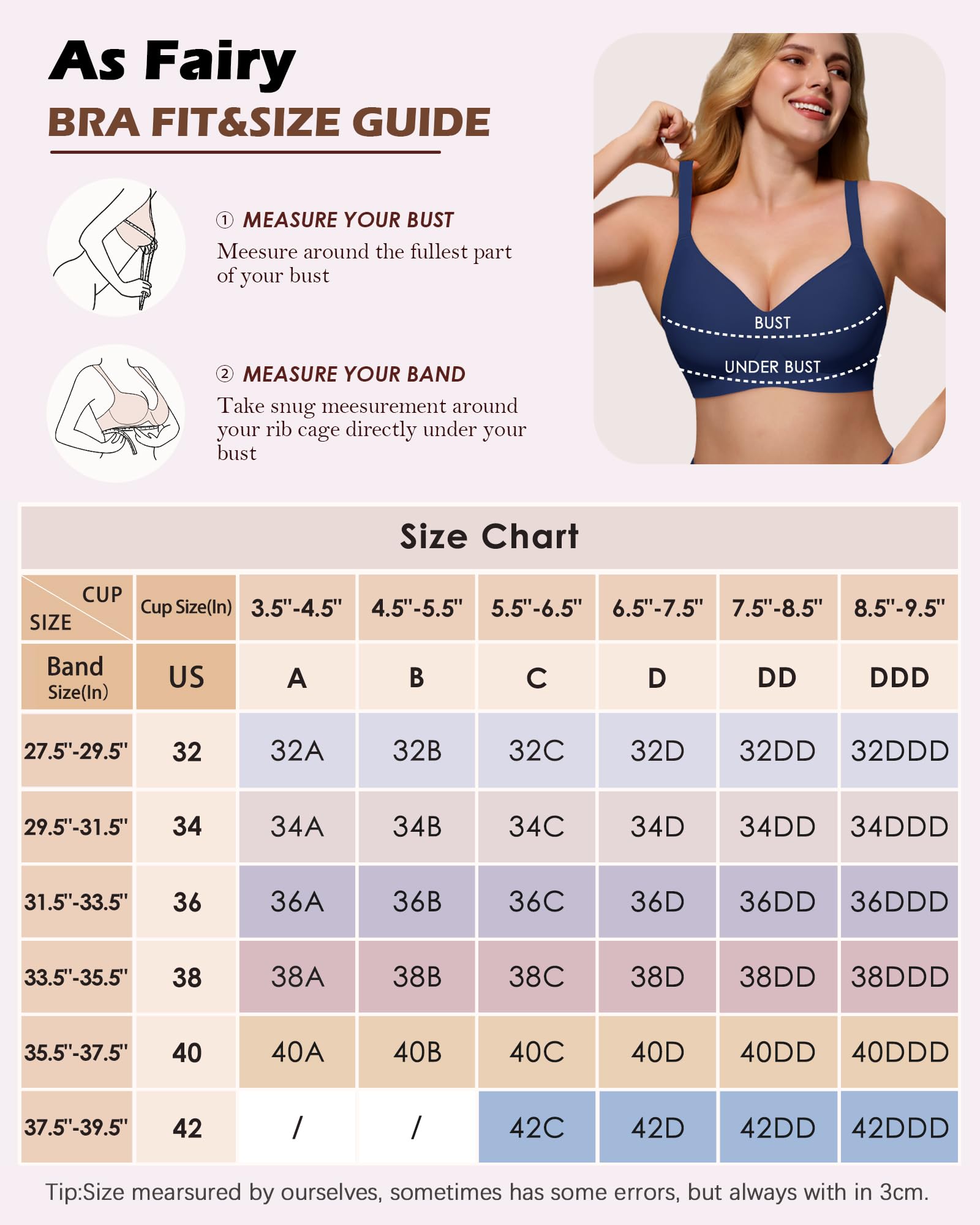 As Fairy Wire-Free Seamless Bra with Jelly Strip Technology Soutien-Gorge de T-Shirt Femme