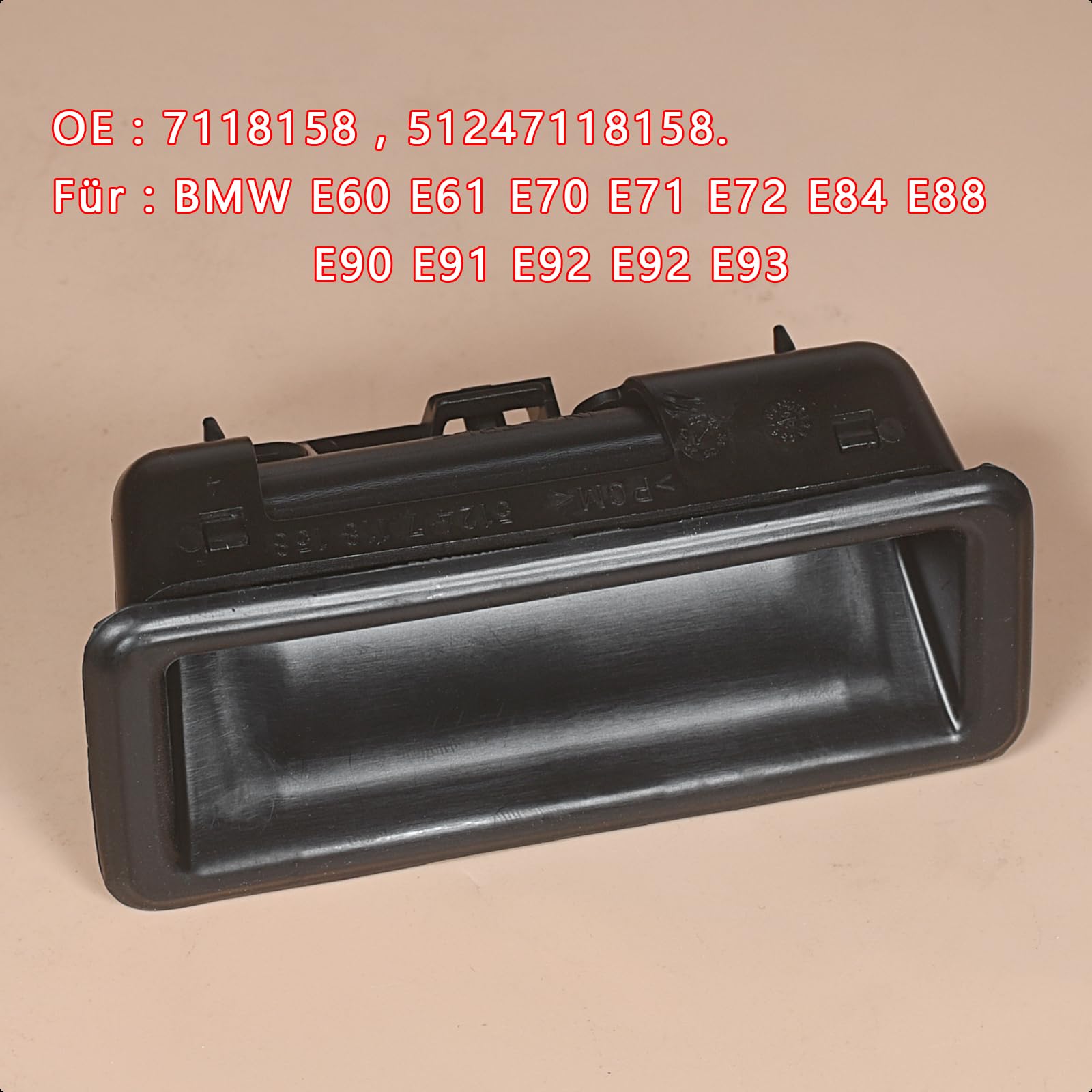Interruttore portellone posteriore 51247118158 per BMW E60 E61 E90 E91 E92 E93 E82 E88 E70 E71 E72 E84 X1 X5 X6, pulsante portellone con microinterruttore, pulsante apribagagliaio
