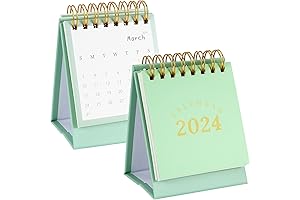 Mini Desk Calendar, June 2023 - December 2024