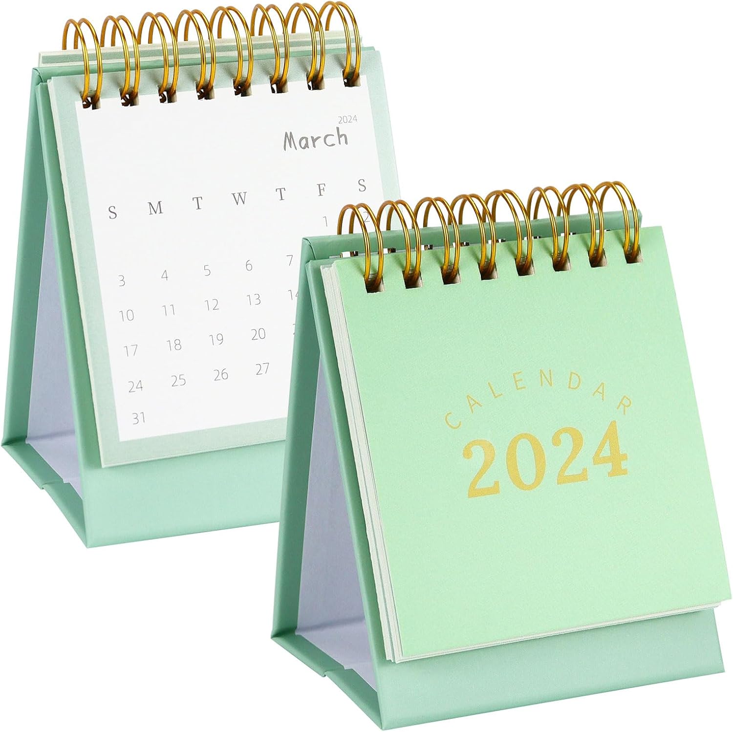 Mini Desk Calendar, June 2023 Dec 2024 Small Desktop