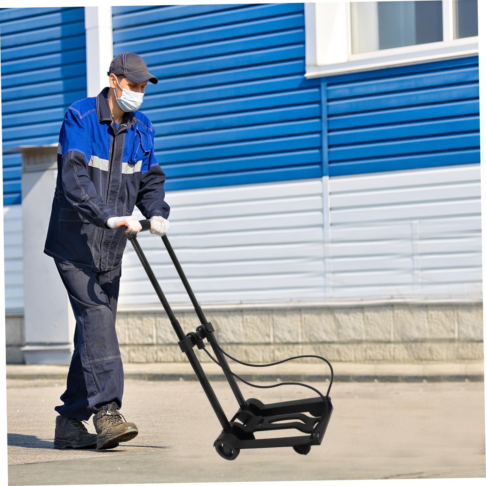 Cabilock Carrello Pieghevole con Ruote Portatile per Spesa Carrello Pieghevole Compatto per Bagagli Robusto per Zaino Leggero per Festival
