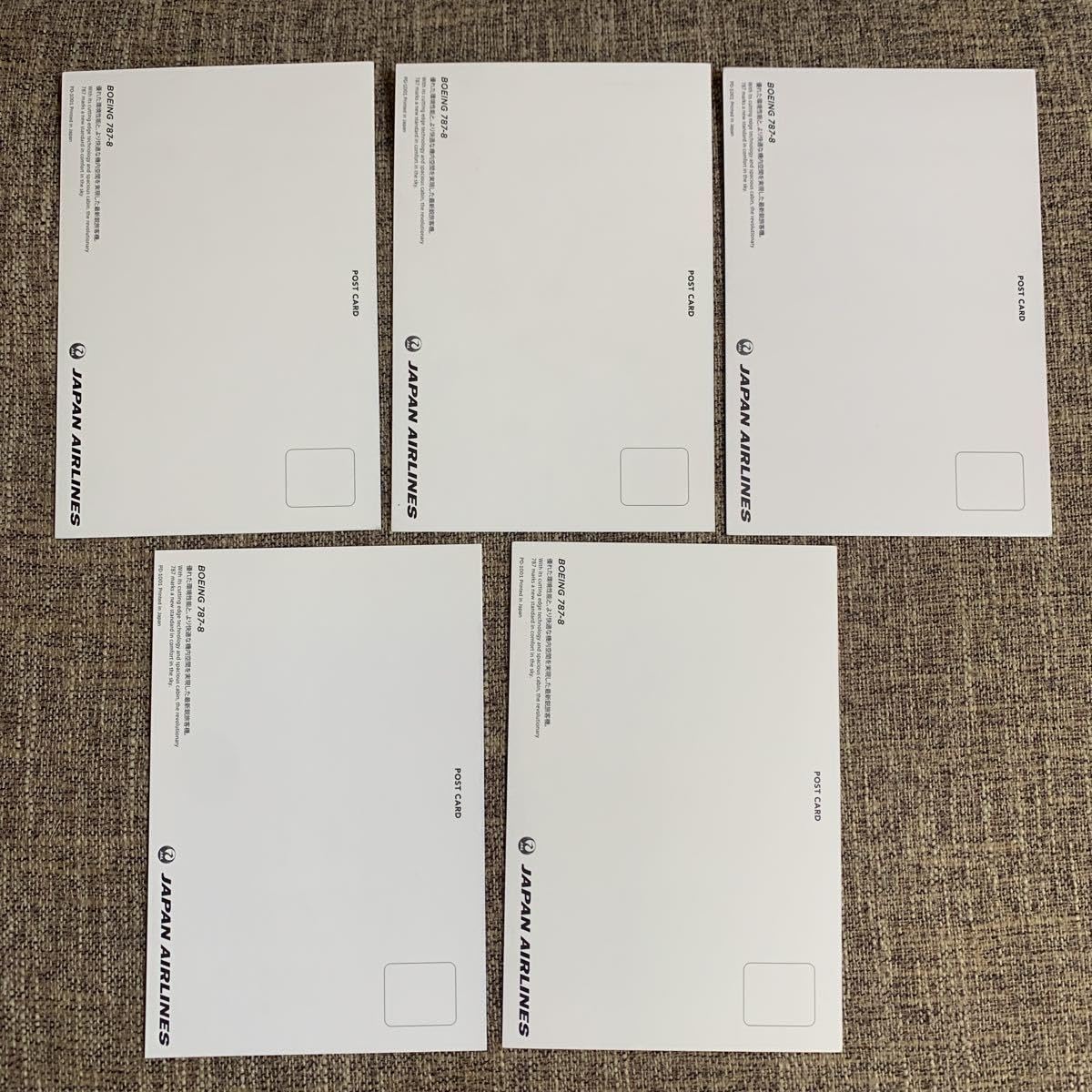 Amazon | JAL 日本航空 飛行機 ポストカード BOEING 787-8 ボーイング