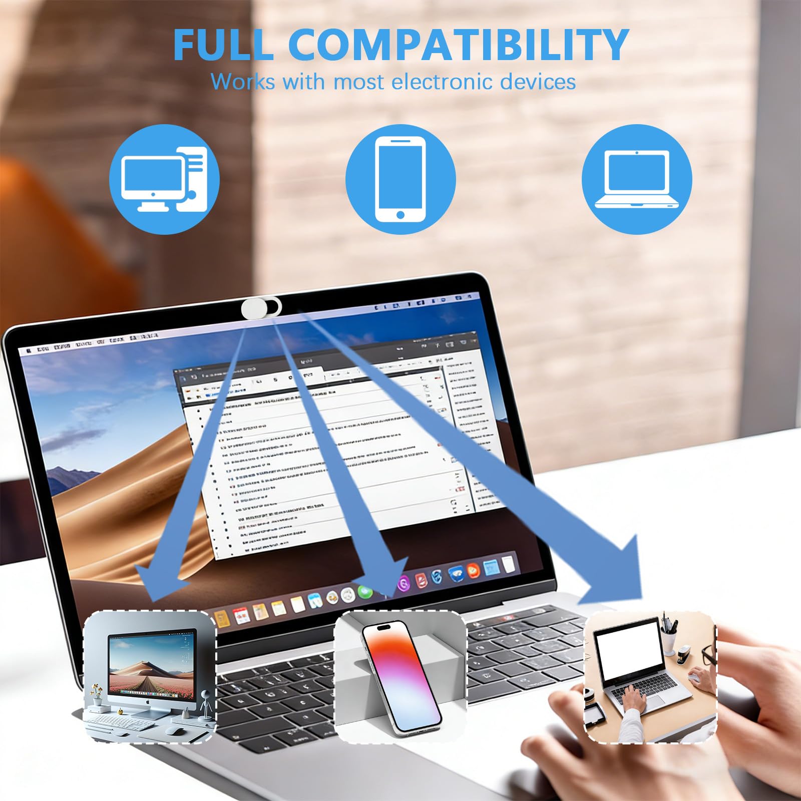Cover per webcam laptop fotocamera telefono 0.027mm ultra sottile protezione privacy
