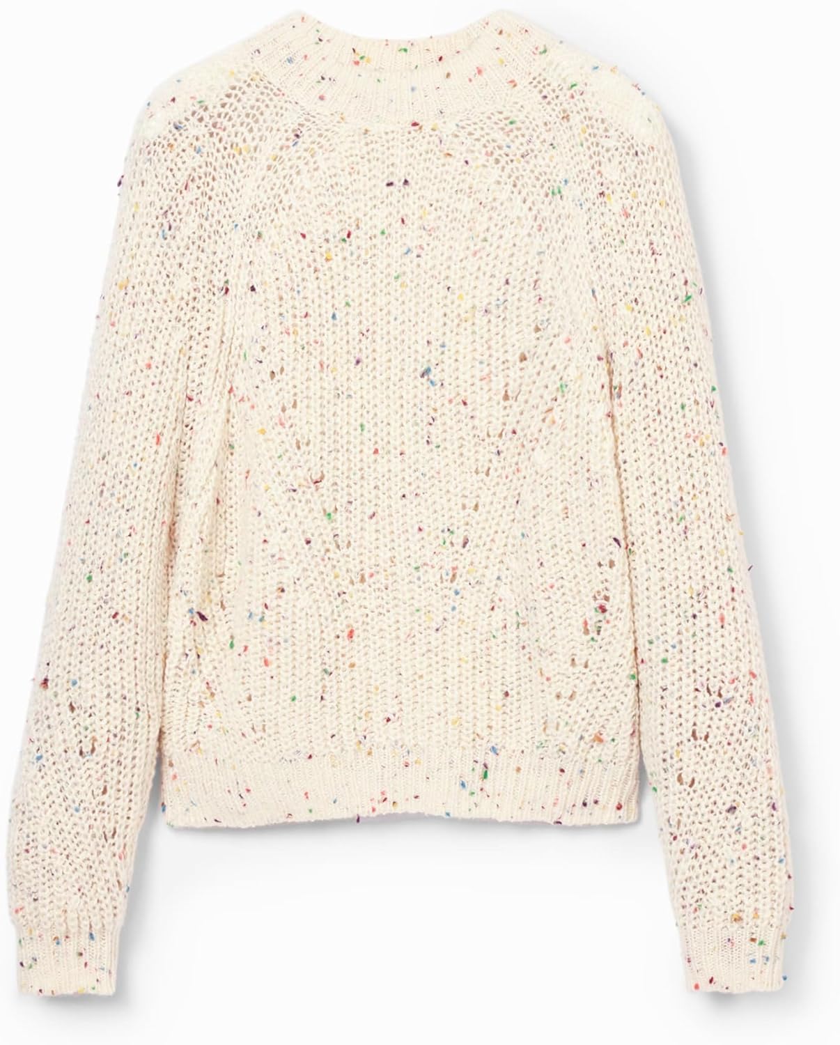 Desigual Womens Woman Flat Knit Thick Gauge Pullover - Image 3
