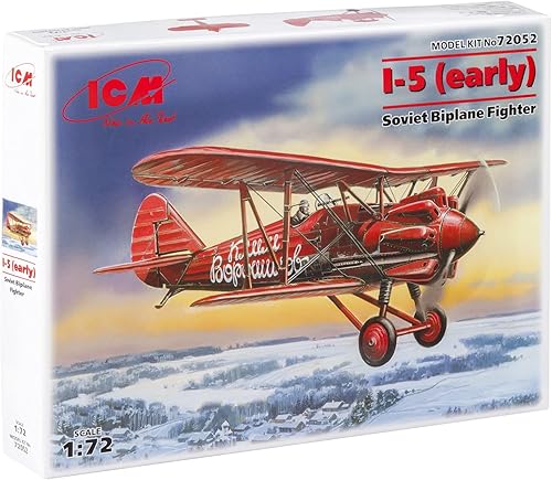 ICM Modelos Early I-5 Kit de construcción de caza biplano soviético